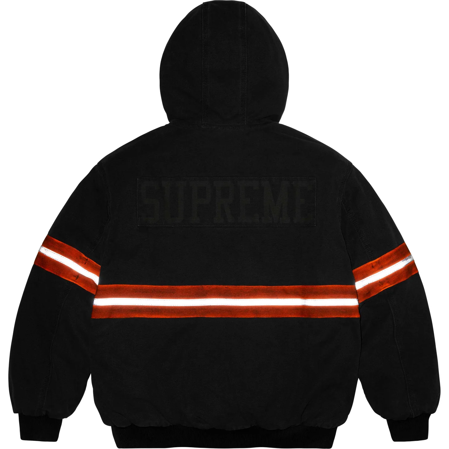 Supreme Reflective Stripe Hooded Work Jacket