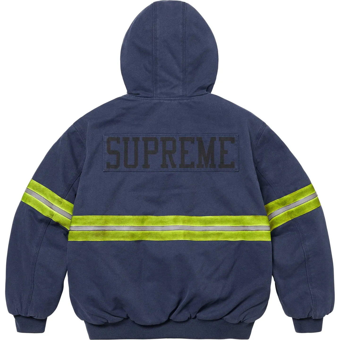 Supreme Reflective Stripe Hooded Work Jacket