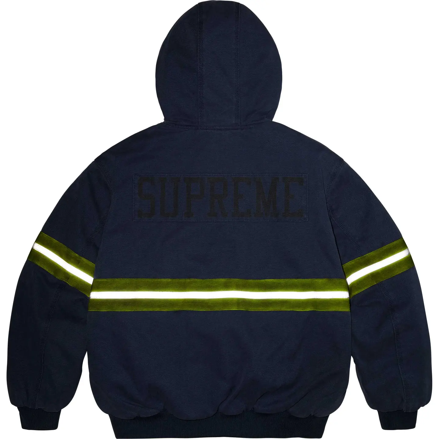 Supreme Reflective Stripe Hooded Work Jacket