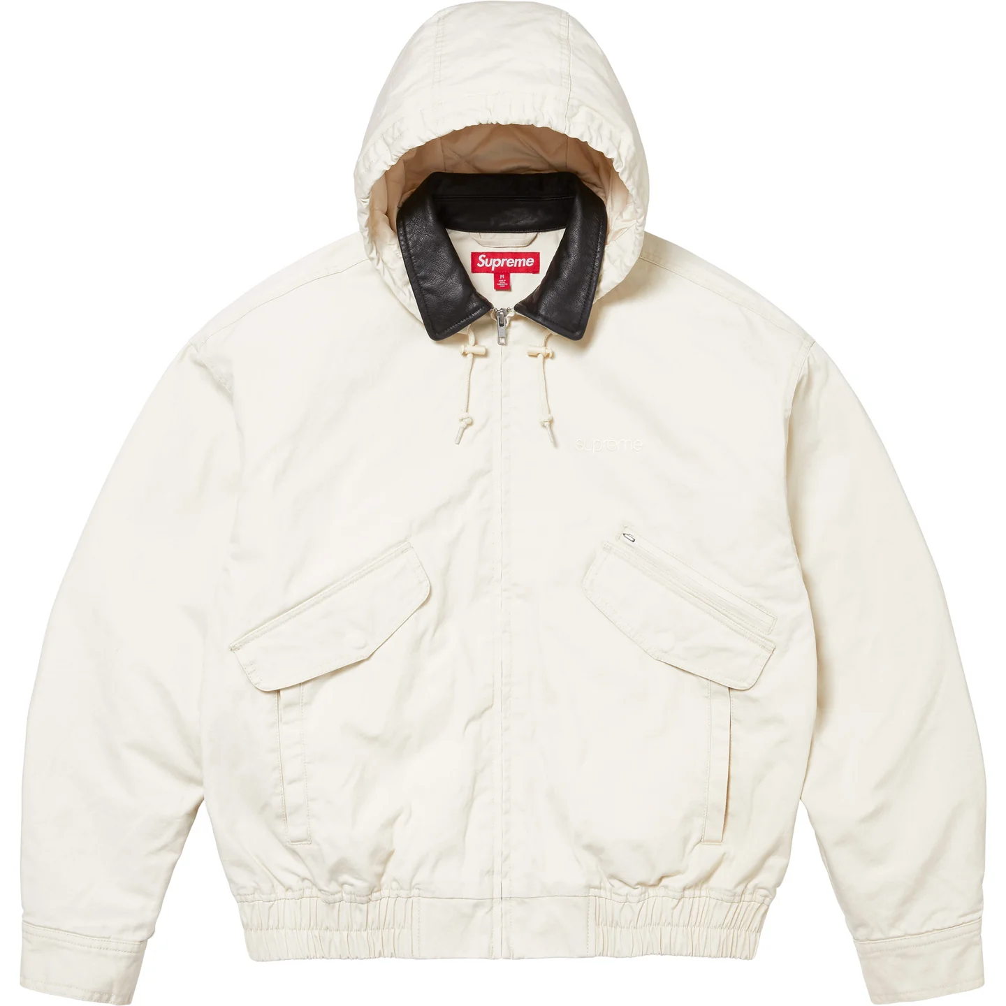 Supreme Leather Collar Utility Jacket