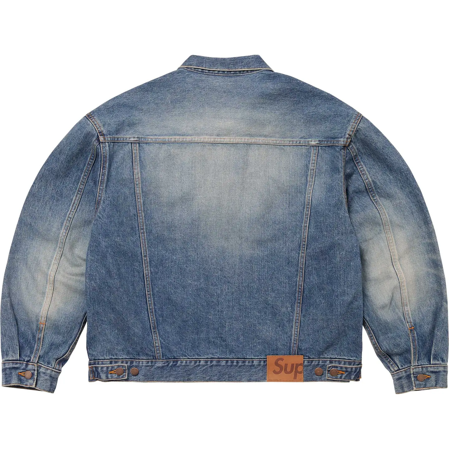 Supreme Distressed Selvedge Trucker Jacket