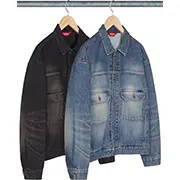 Supreme Distressed Selvedge Trucker Jacket