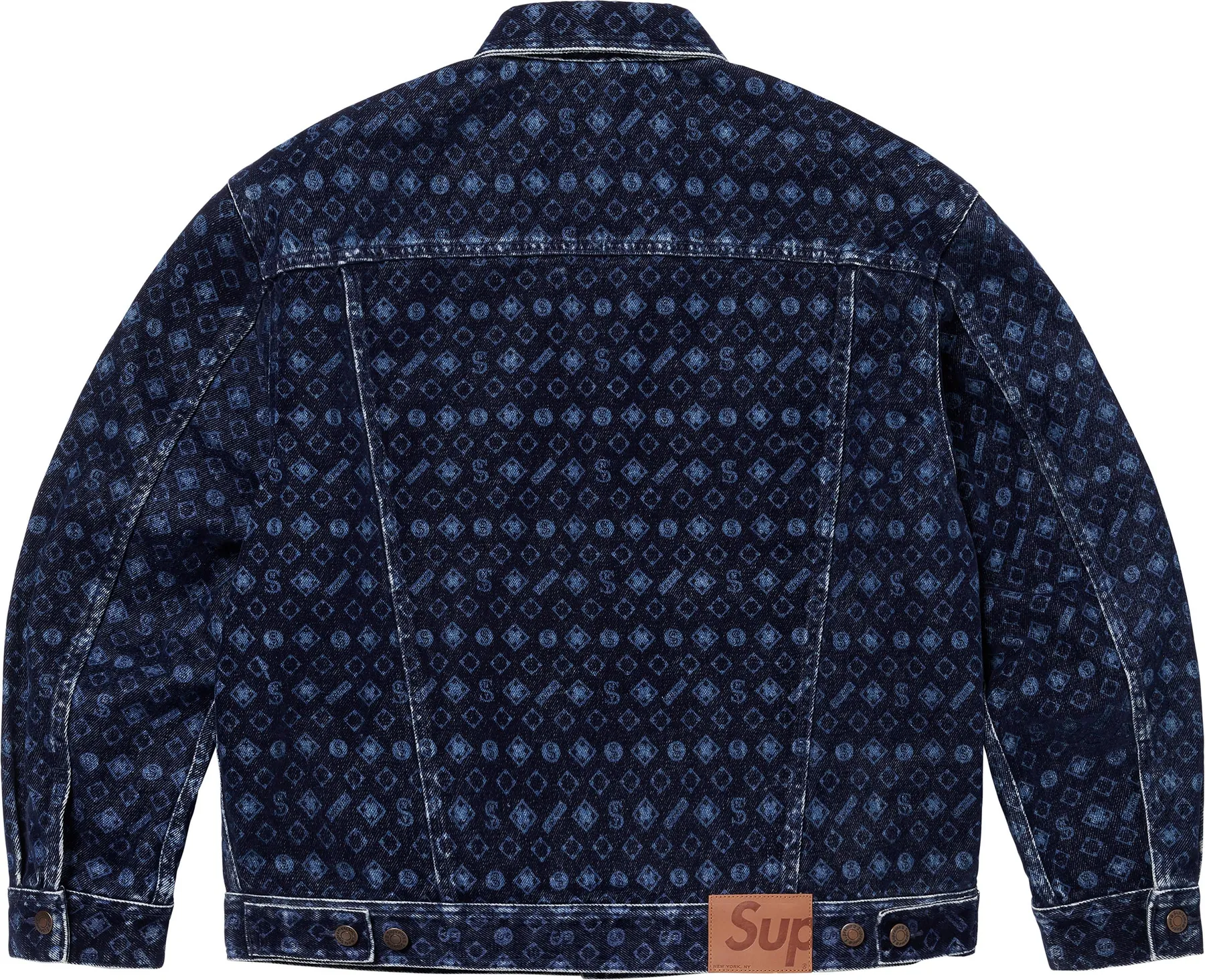 Supreme Flocked Denim Trucker Jacket