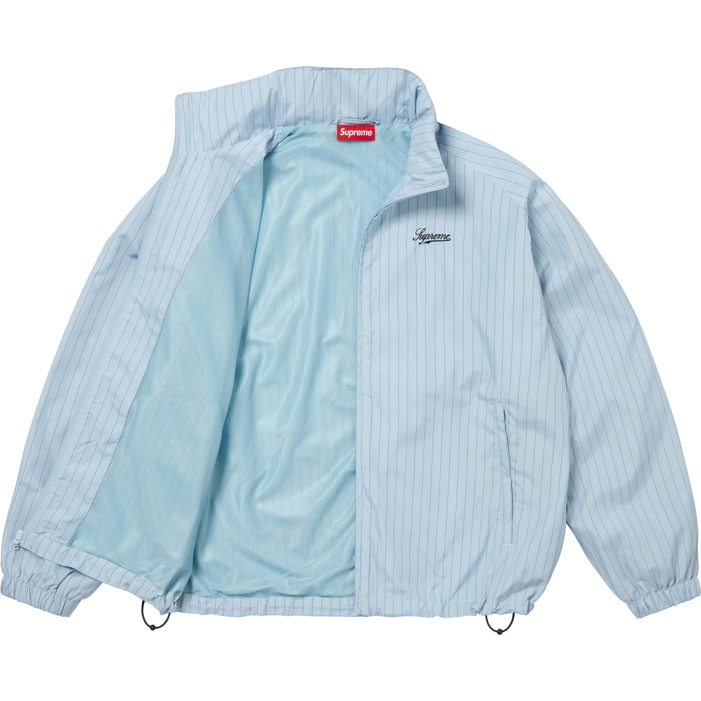 Supreme Reflective Pinstripe Track Jacket