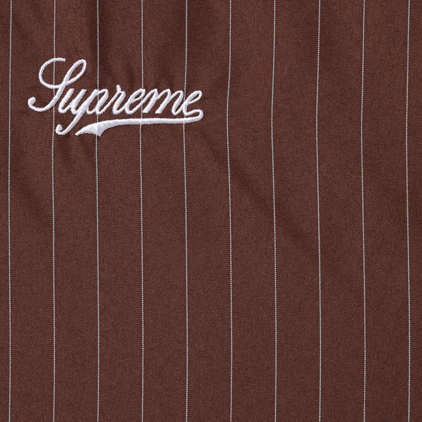 Supreme Reflective Pinstripe Track Jacket