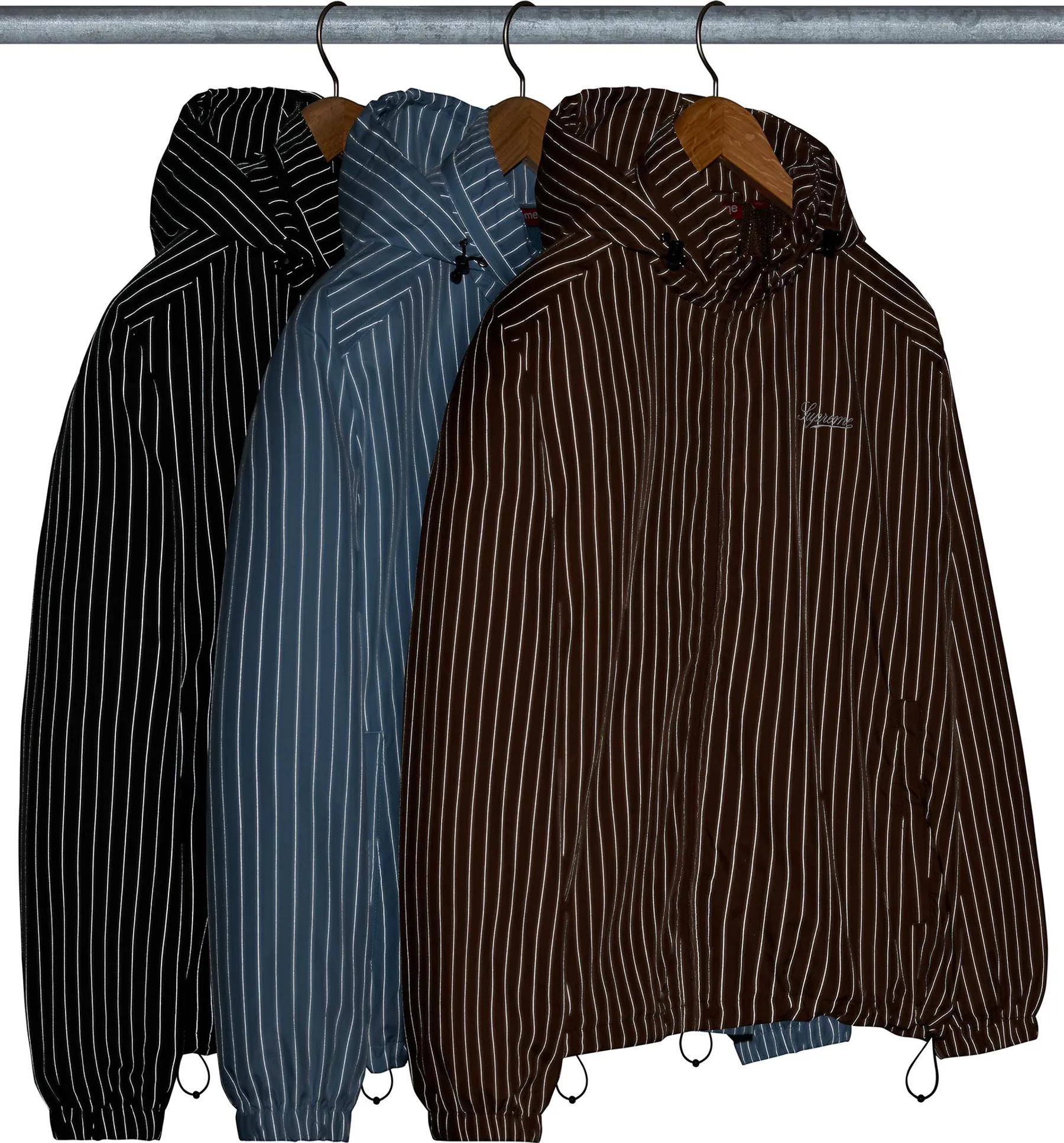 Supreme Reflective Pinstripe Track Jacket