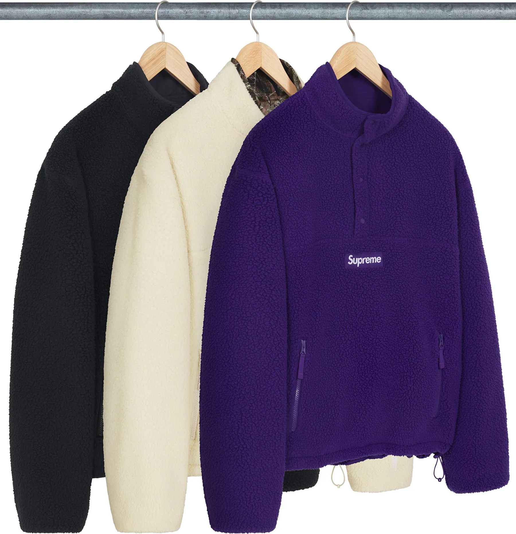 Supreme Polartec® Shearling Reversible Pullover