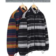 Supreme Stripe Zip Up Fleece Jacket