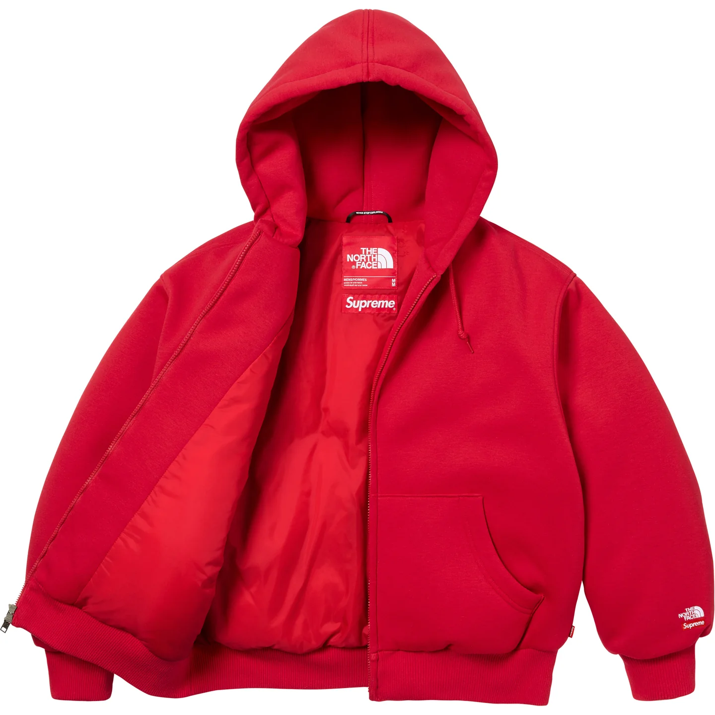 Supreme®/The North Face® Down Zip Up Hooded Sweatshirt