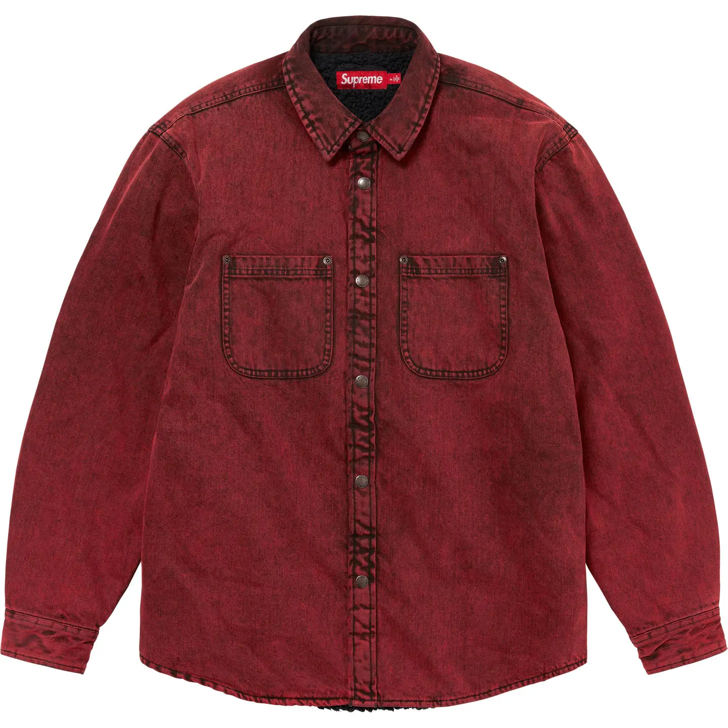 Supreme Faux Shearling Lined Work Shirt