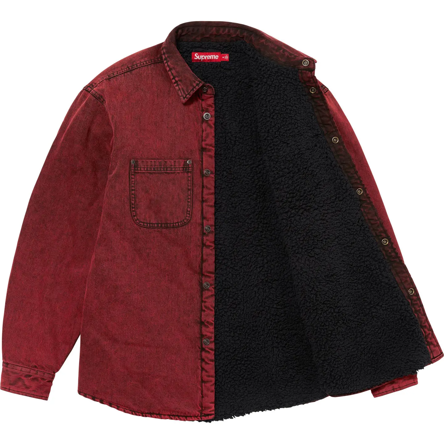 Supreme Faux Shearling Lined Work Shirt