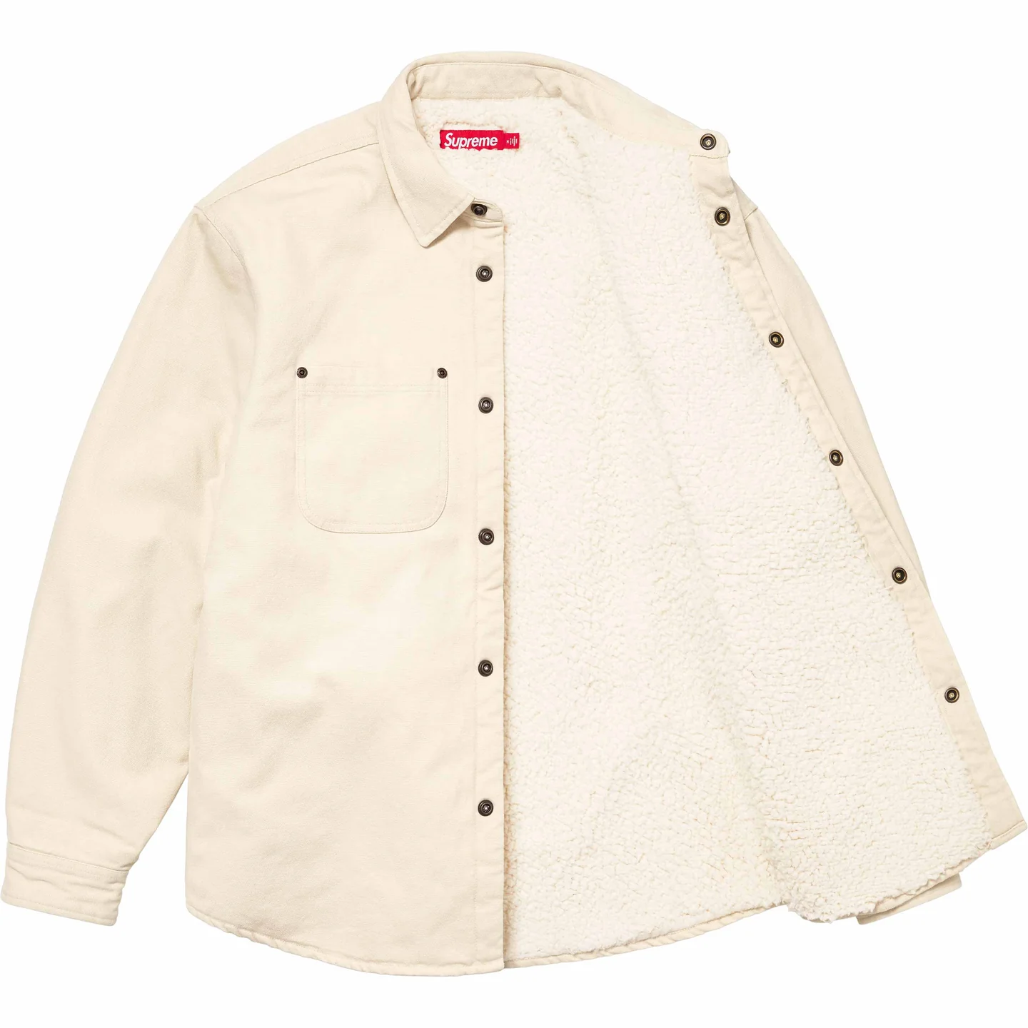 Supreme Faux Shearling Lined Work Shirt