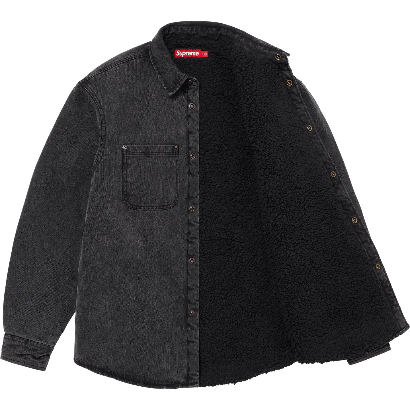 Supreme Faux Shearling Lined Work Shirt