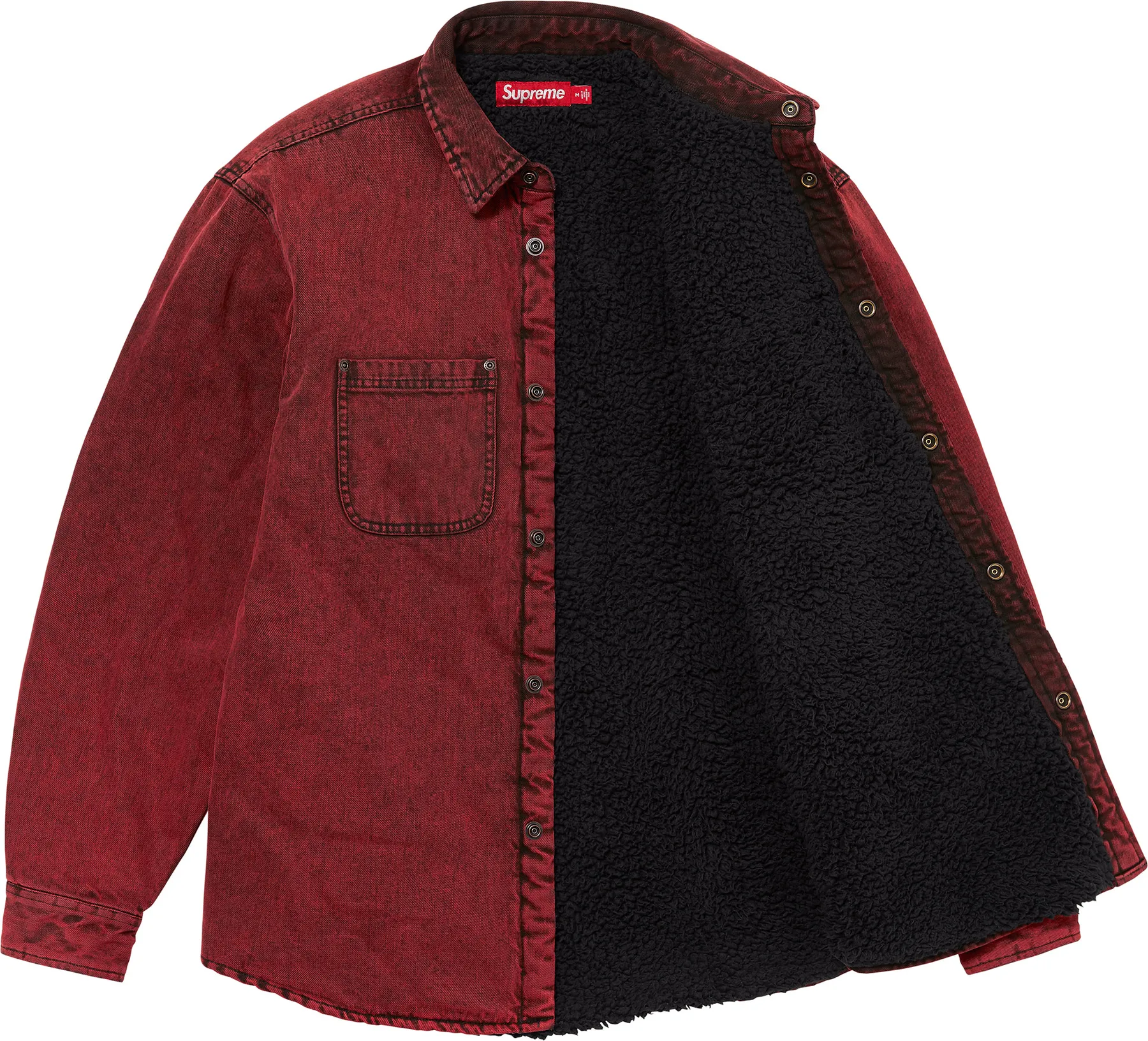 Supreme Faux Shearling Lined Work Shirt