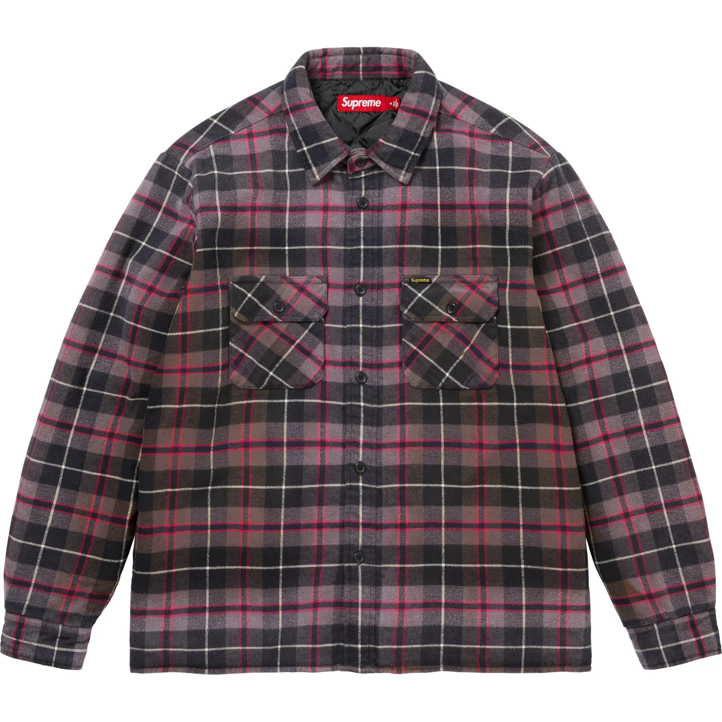 Supreme Quilted Plaid Shirt