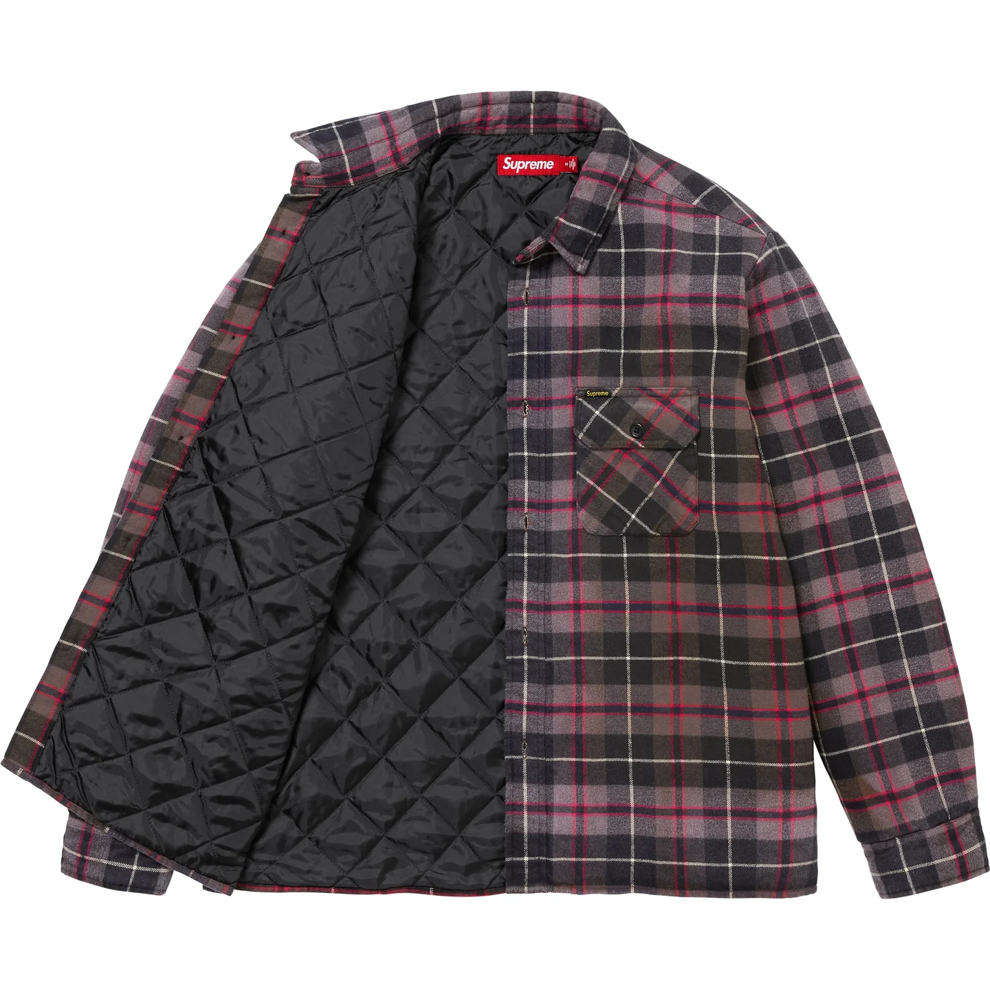 Supreme Quilted Plaid Shirt