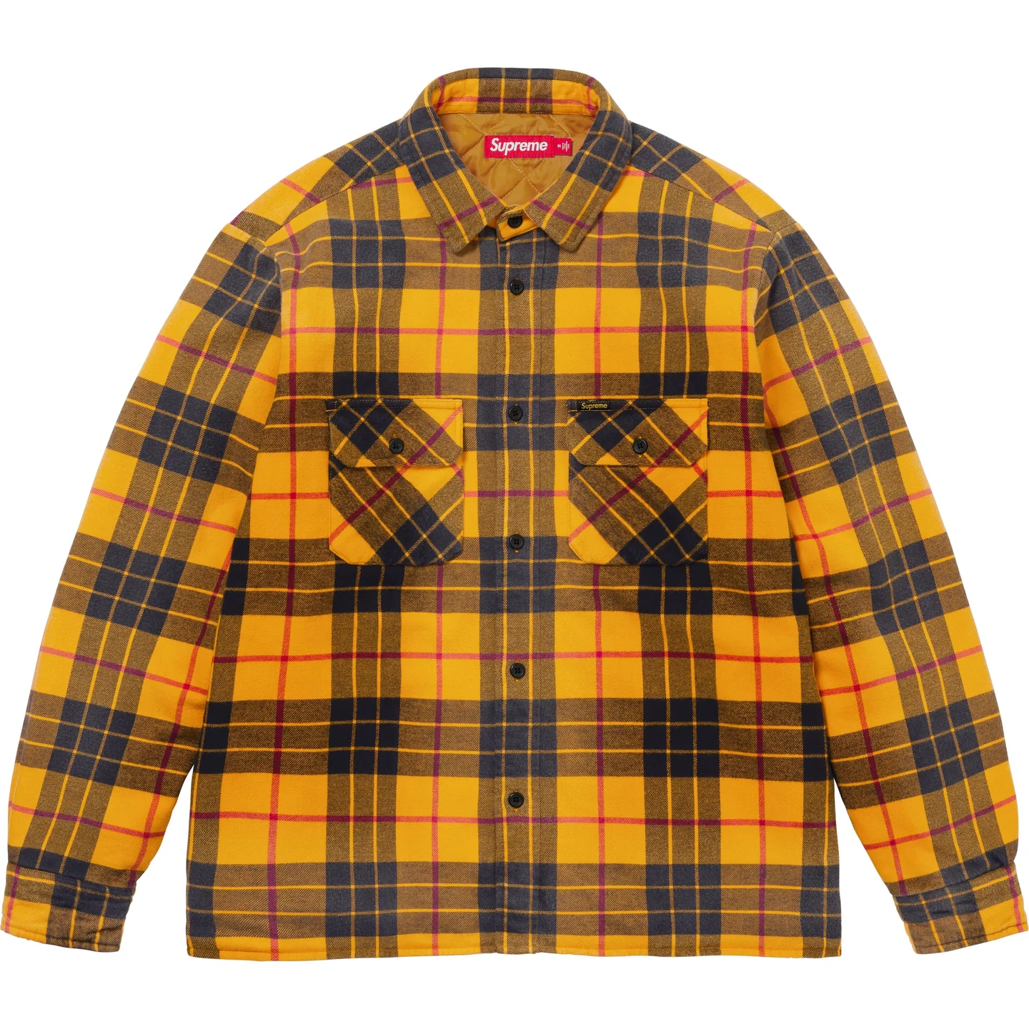 Supreme Quilted Plaid Shirt