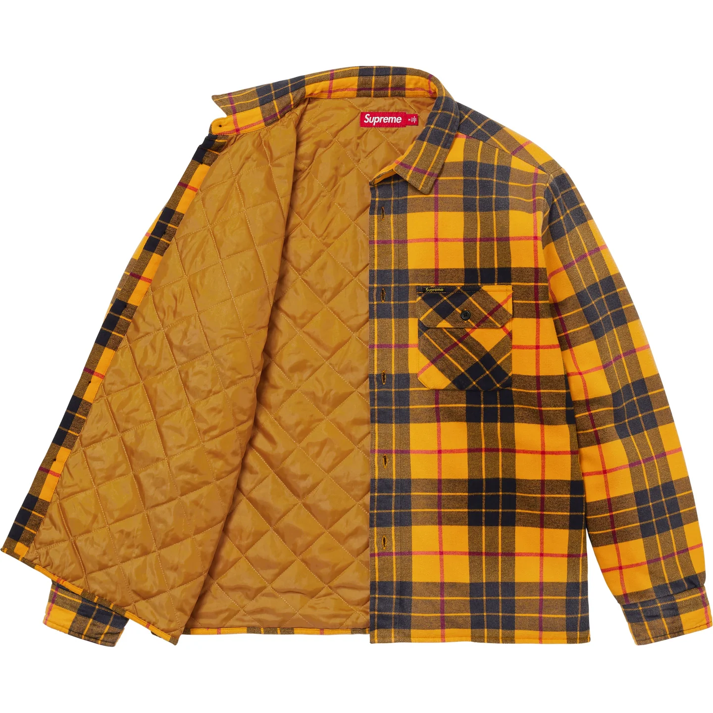 Supreme Quilted Plaid Shirt