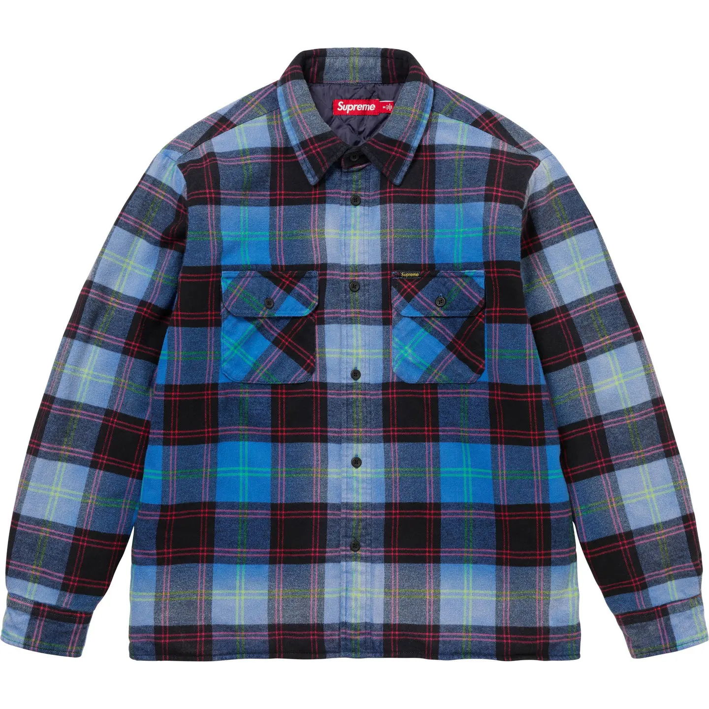 Supreme Quilted Plaid Shirt