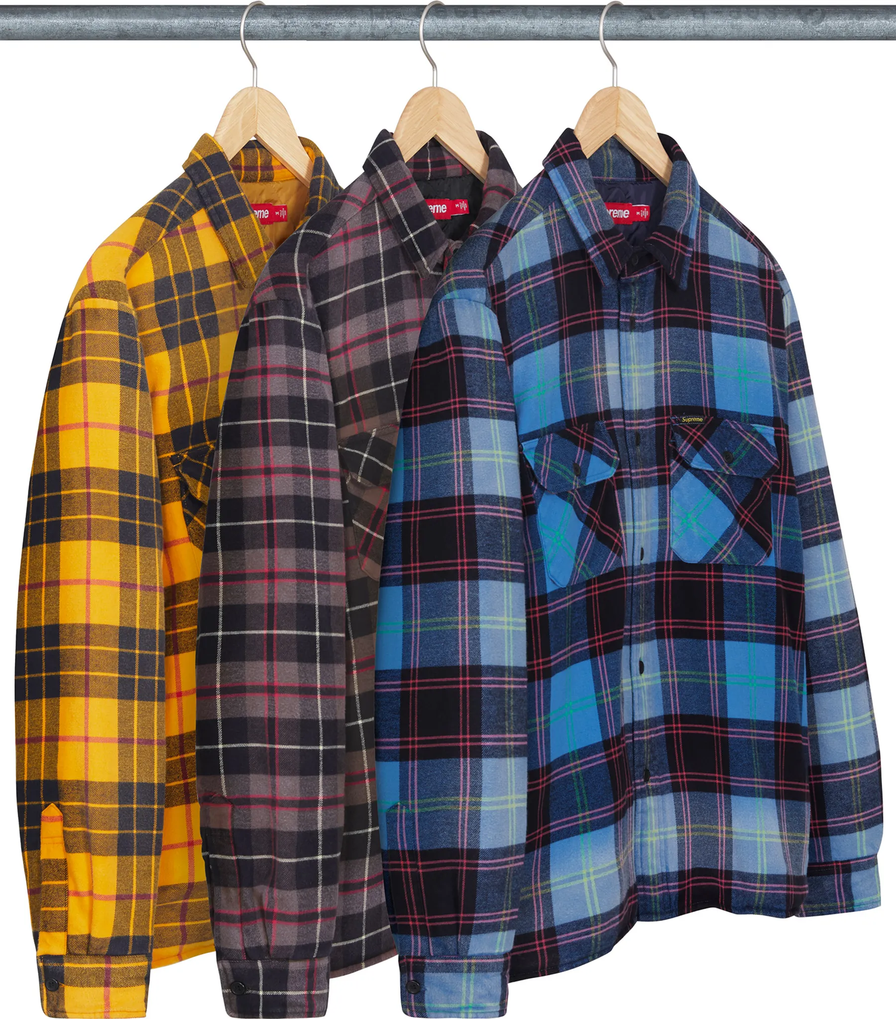 Supreme Quilted Plaid Shirt