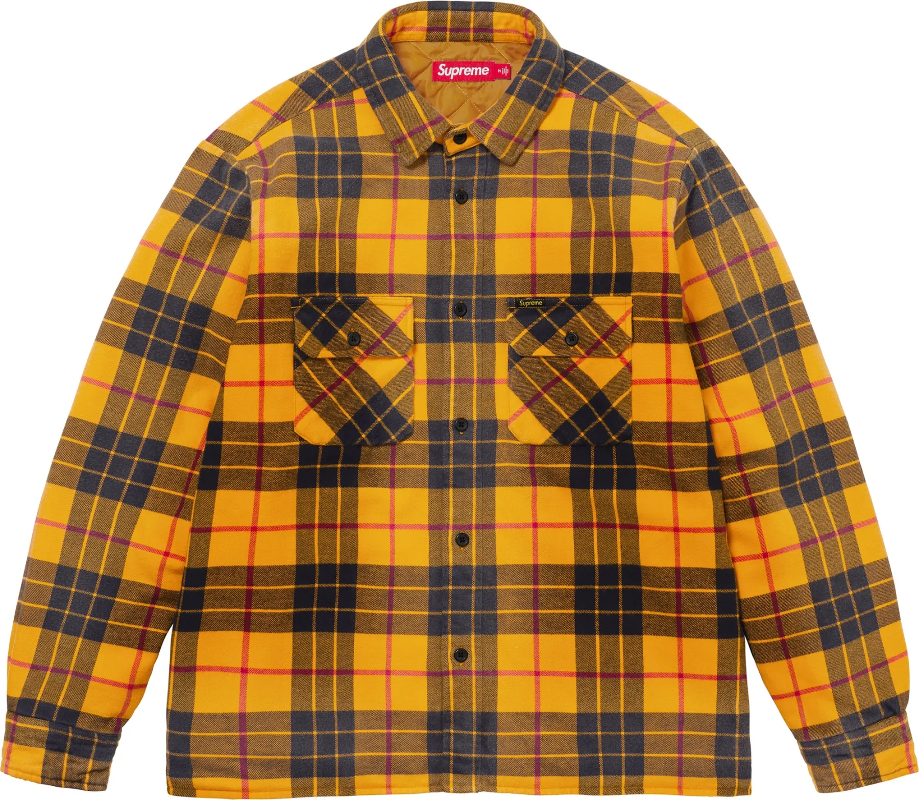 Supreme Quilted Plaid Shirt