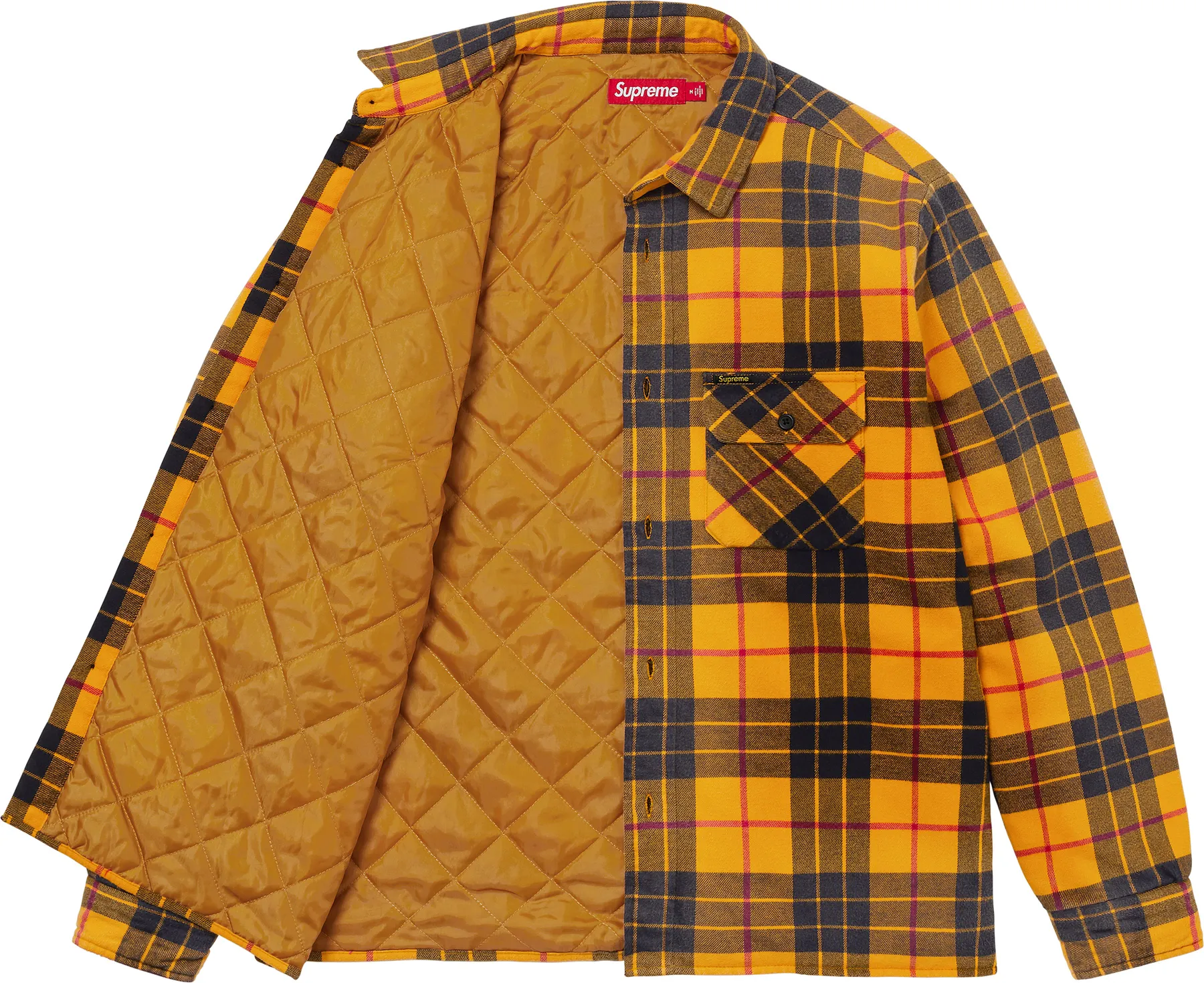 Supreme Quilted Plaid Shirt