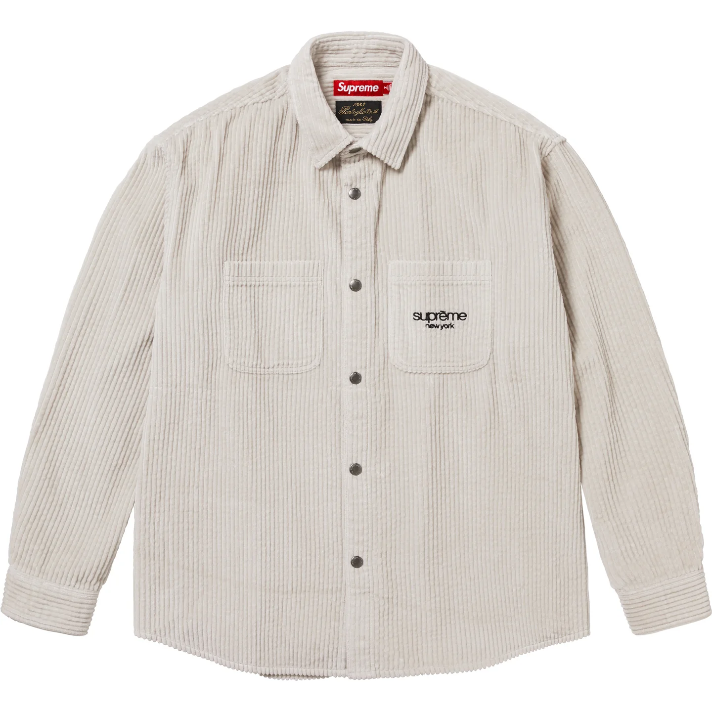 Supreme Wide Wale Corduroy Snap Shirt