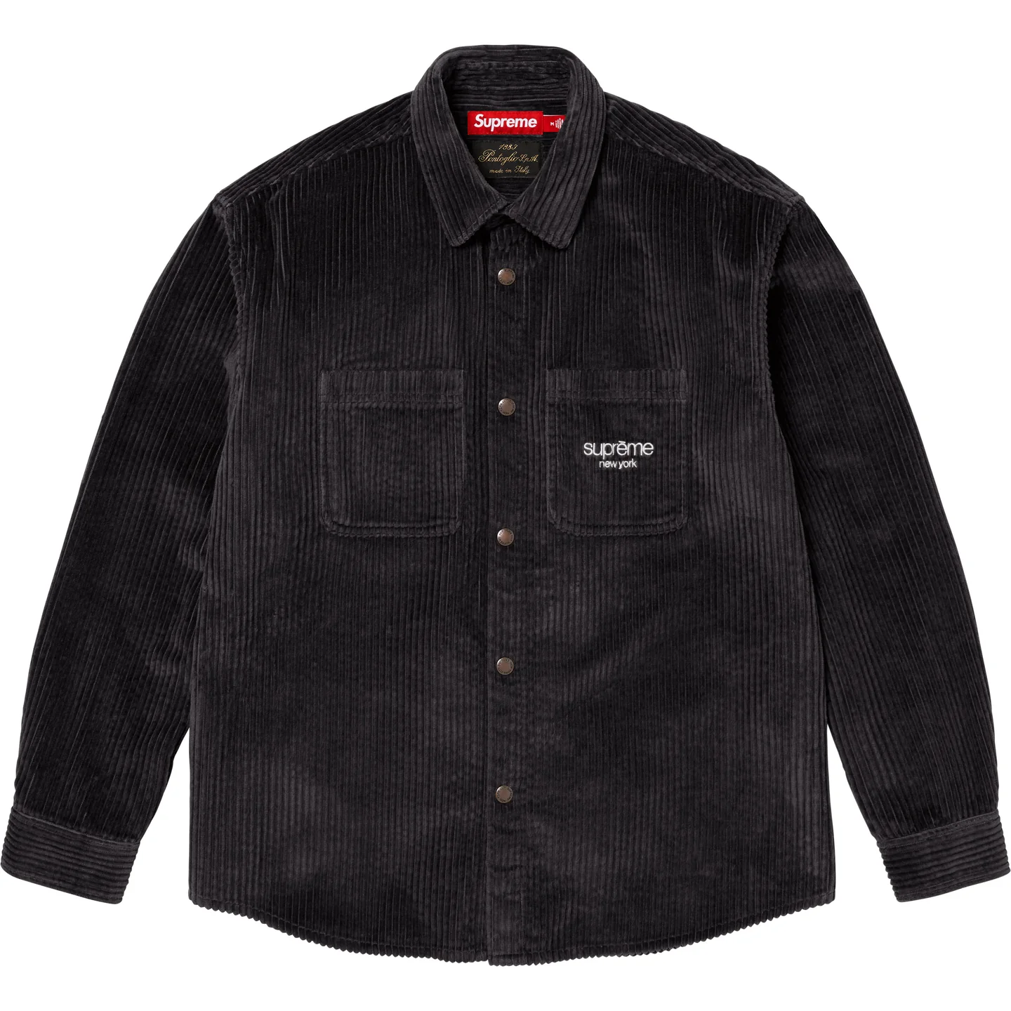 Supreme Wide Wale Corduroy Snap Shirt