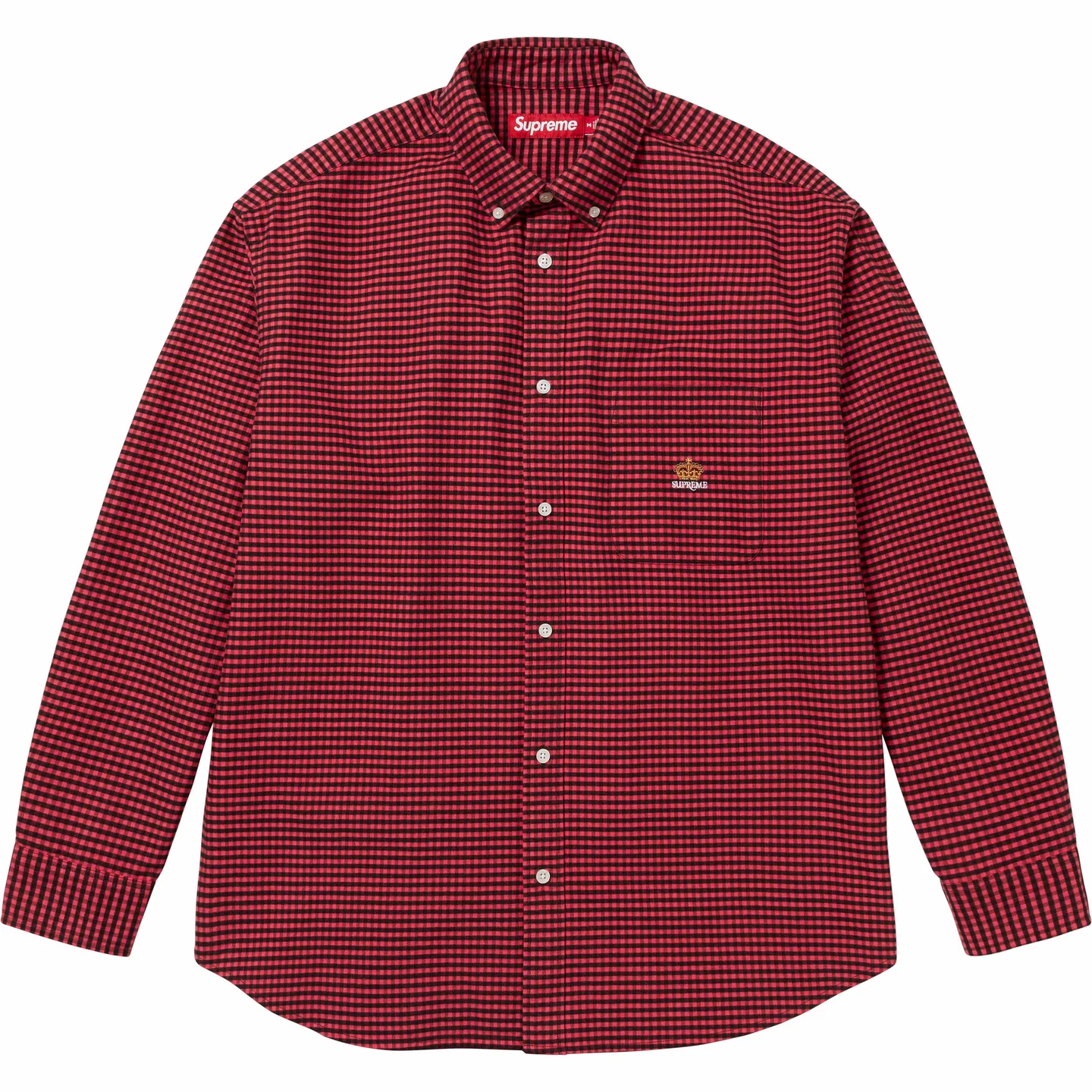 Supreme Loose Fit Flannel Oxford Shirt