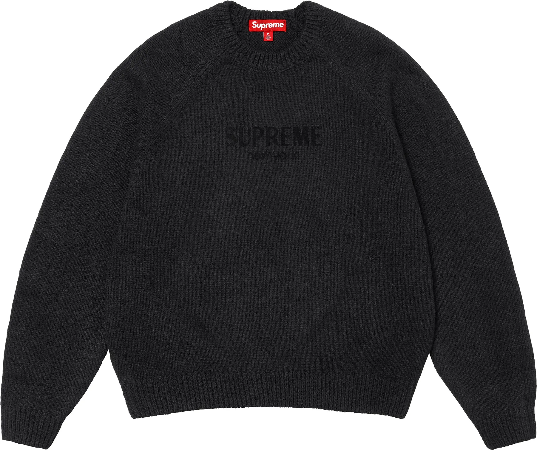 Supreme Flocked Logo Sweater