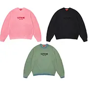 Supreme Flocked Logo Sweater