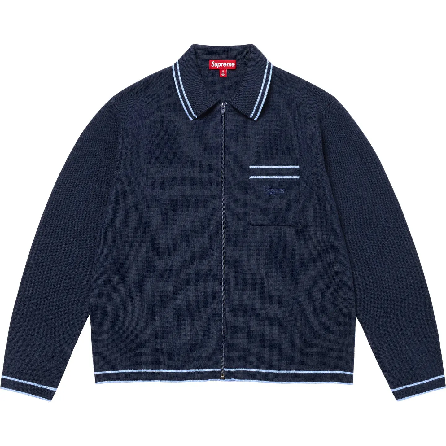 Supreme Zip Up Polo Sweater