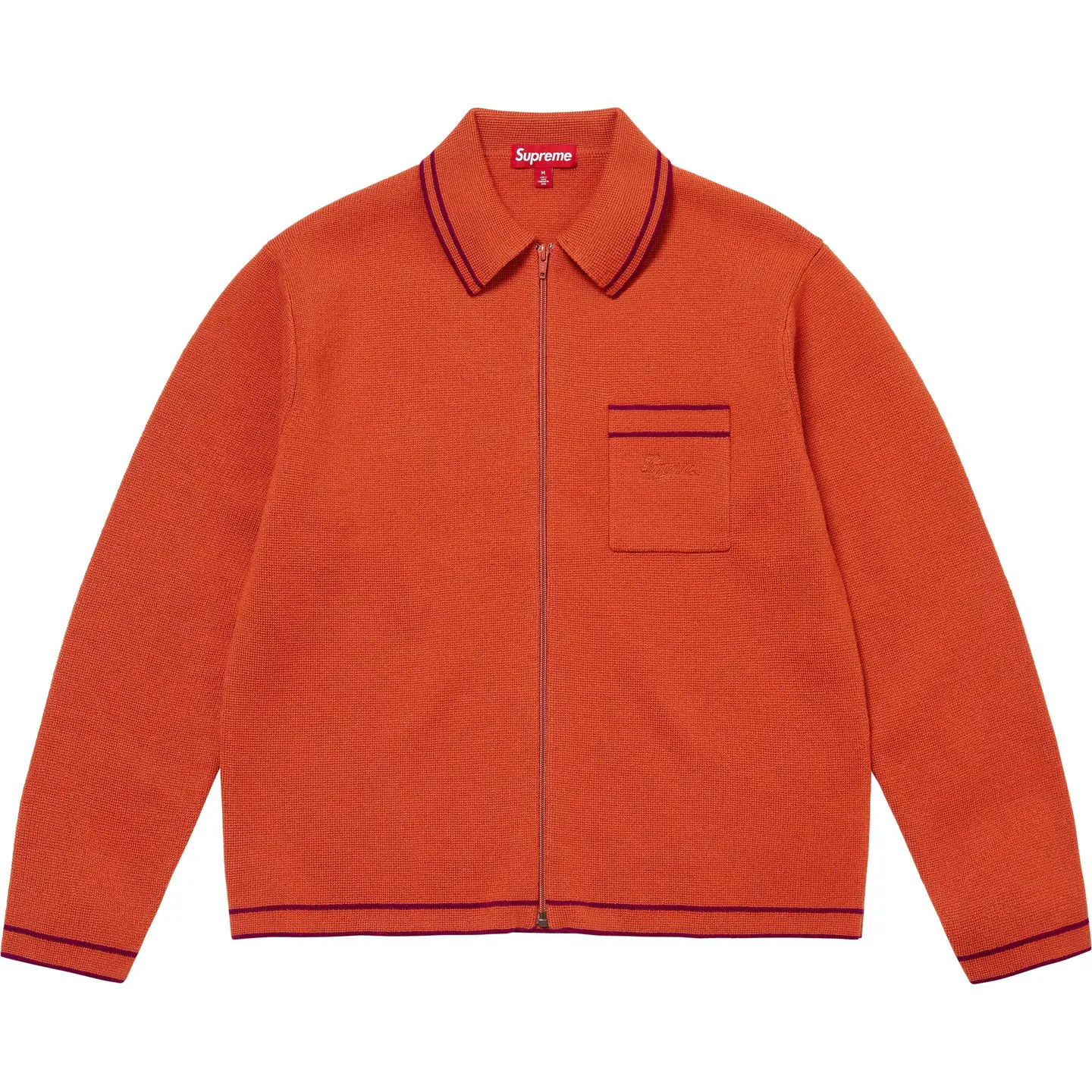 Supreme Zip Up Polo Sweater