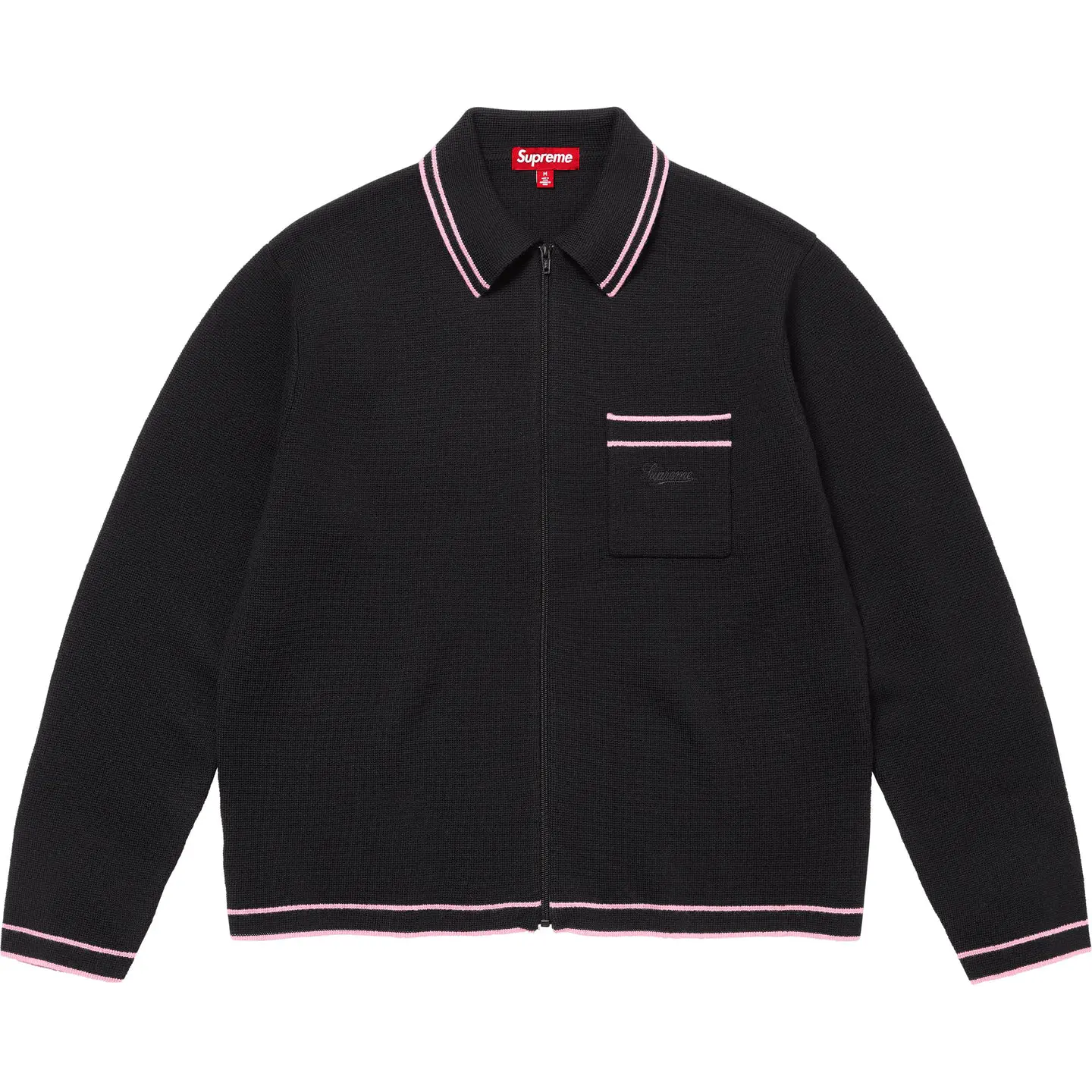 Supreme Zip Up Polo Sweater