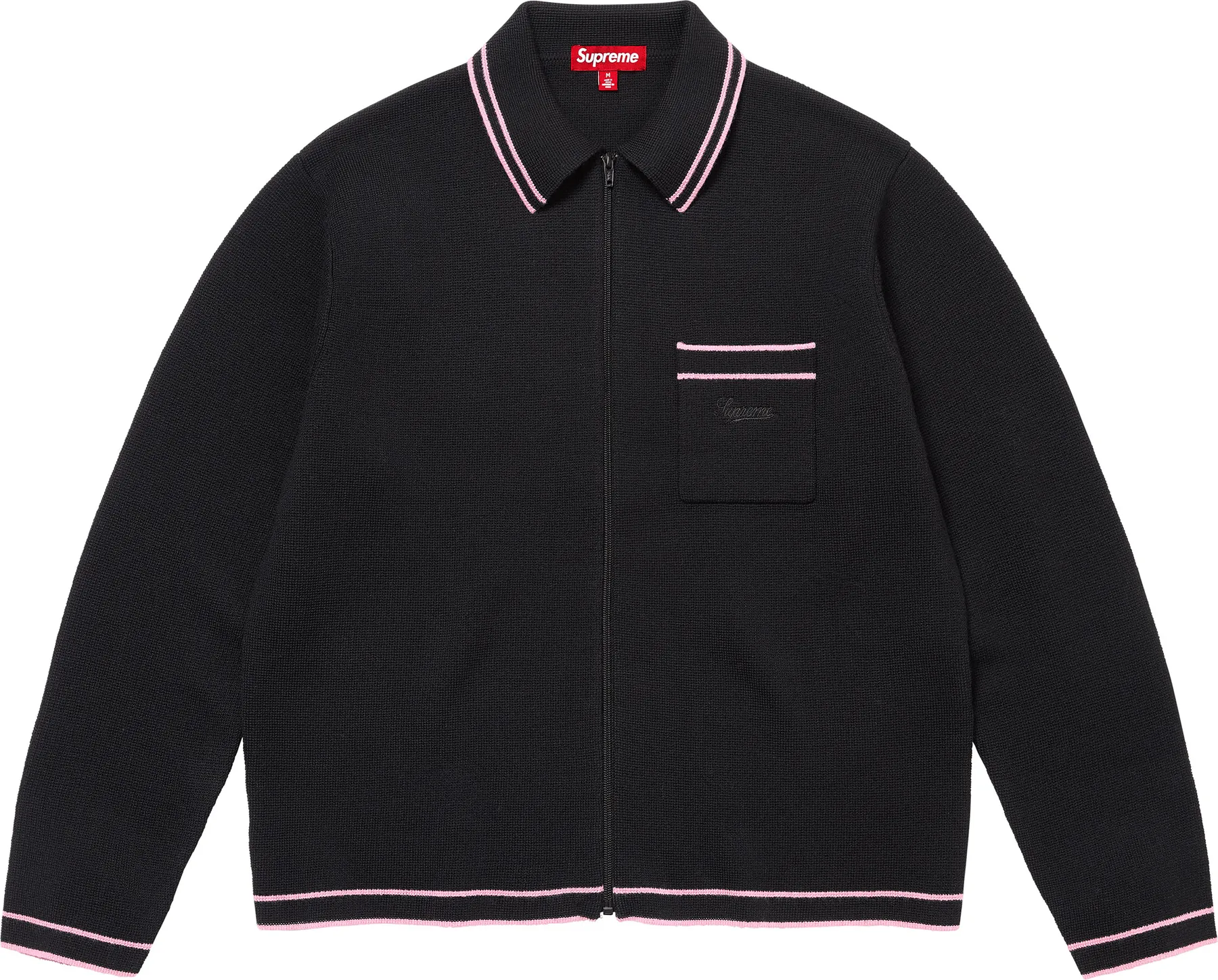 Supreme Zip Up Polo Sweater