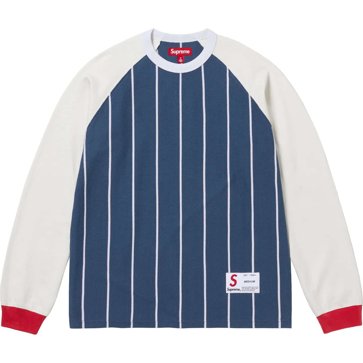 Supreme Stripe Raglan L/S Top