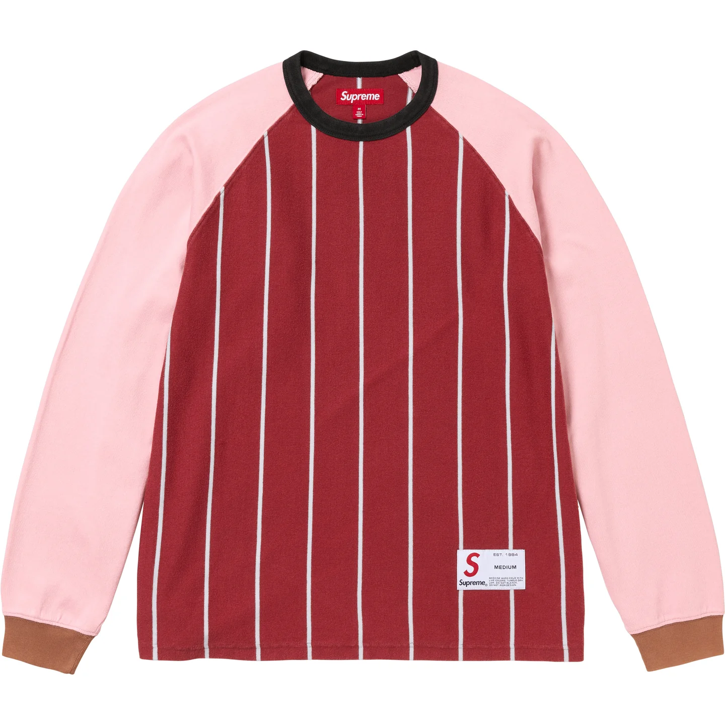 Supreme Stripe Raglan L/S Top