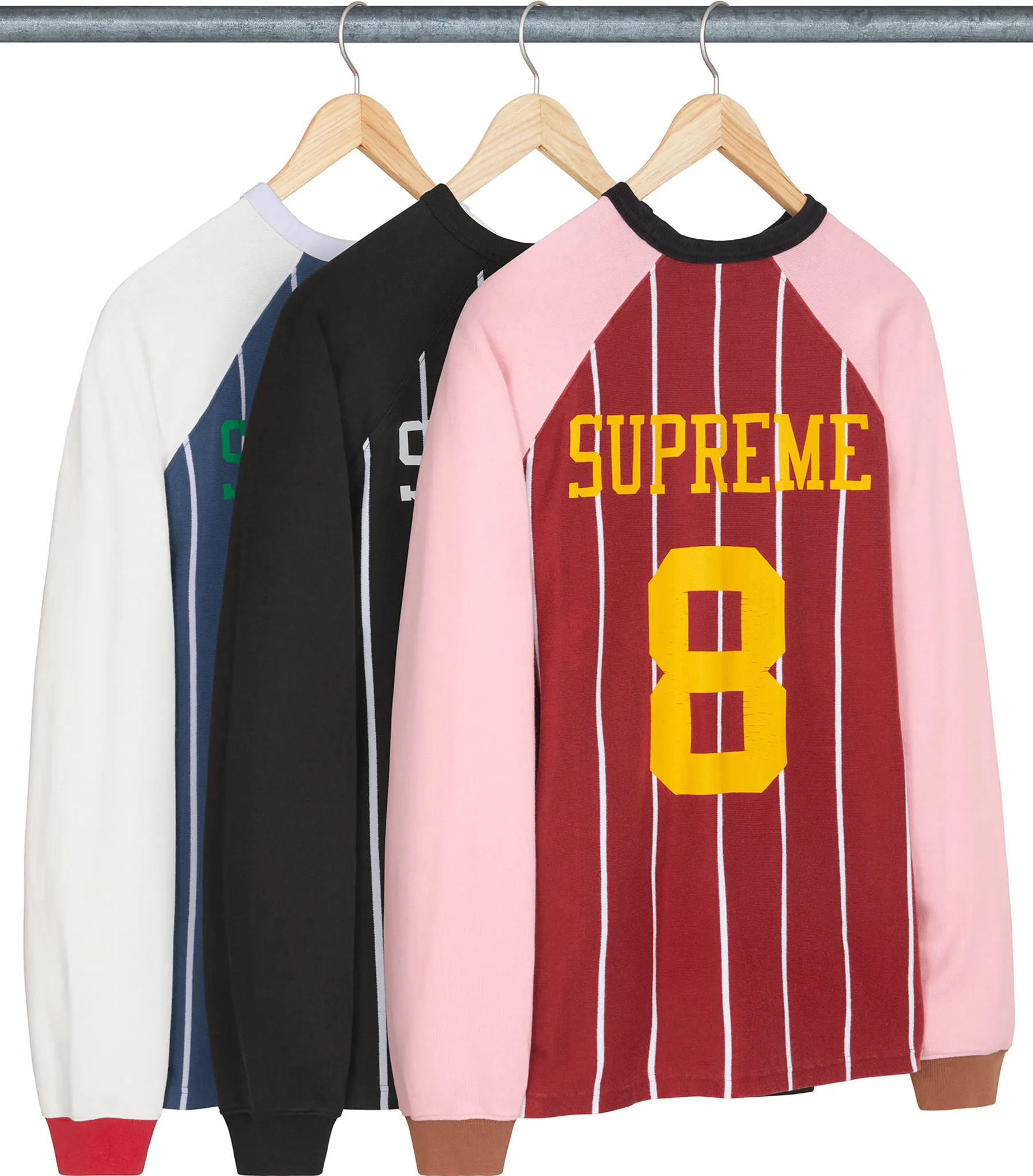 Supreme Stripe Raglan L/S Top