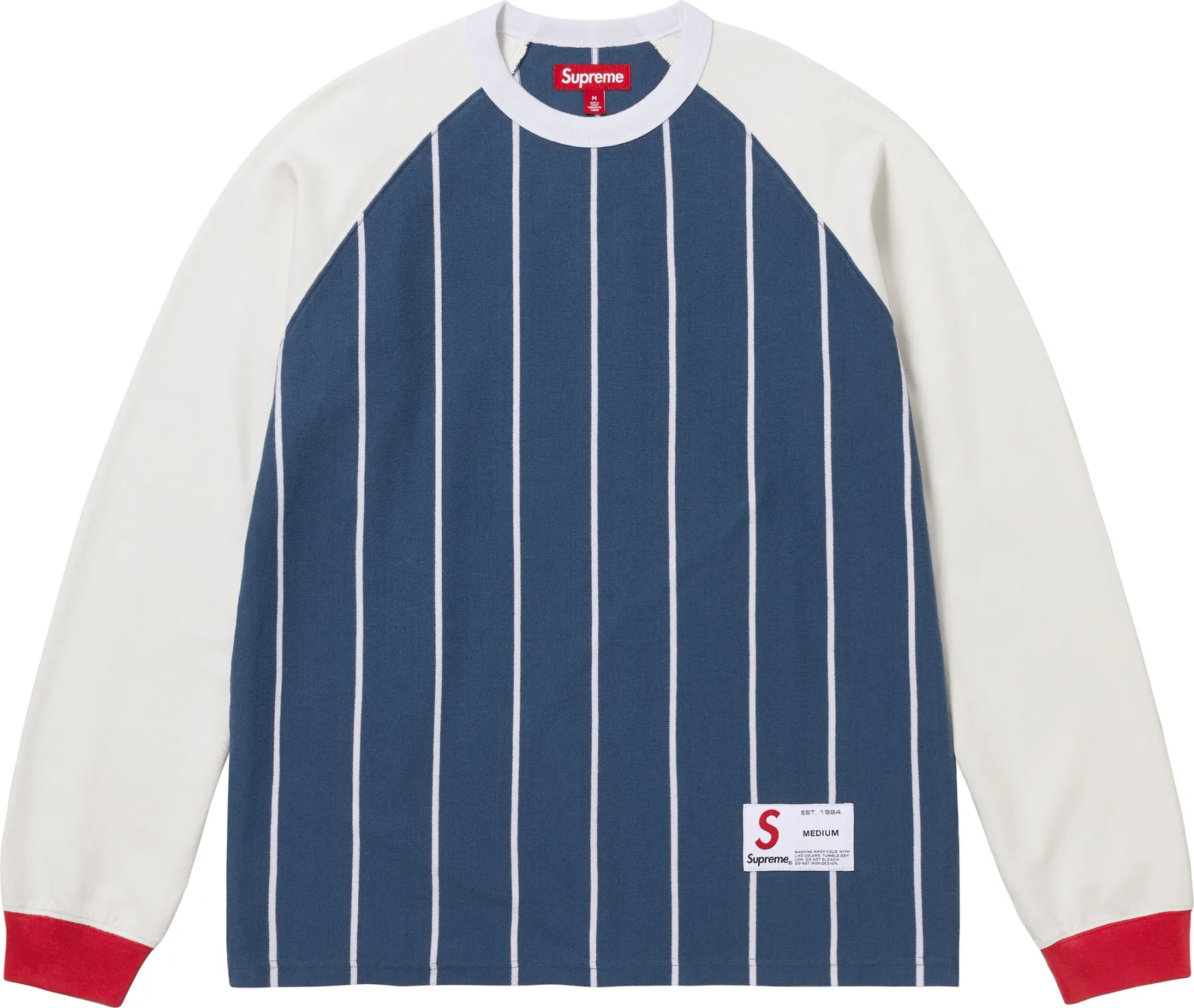 Supreme Stripe Raglan L/S Top