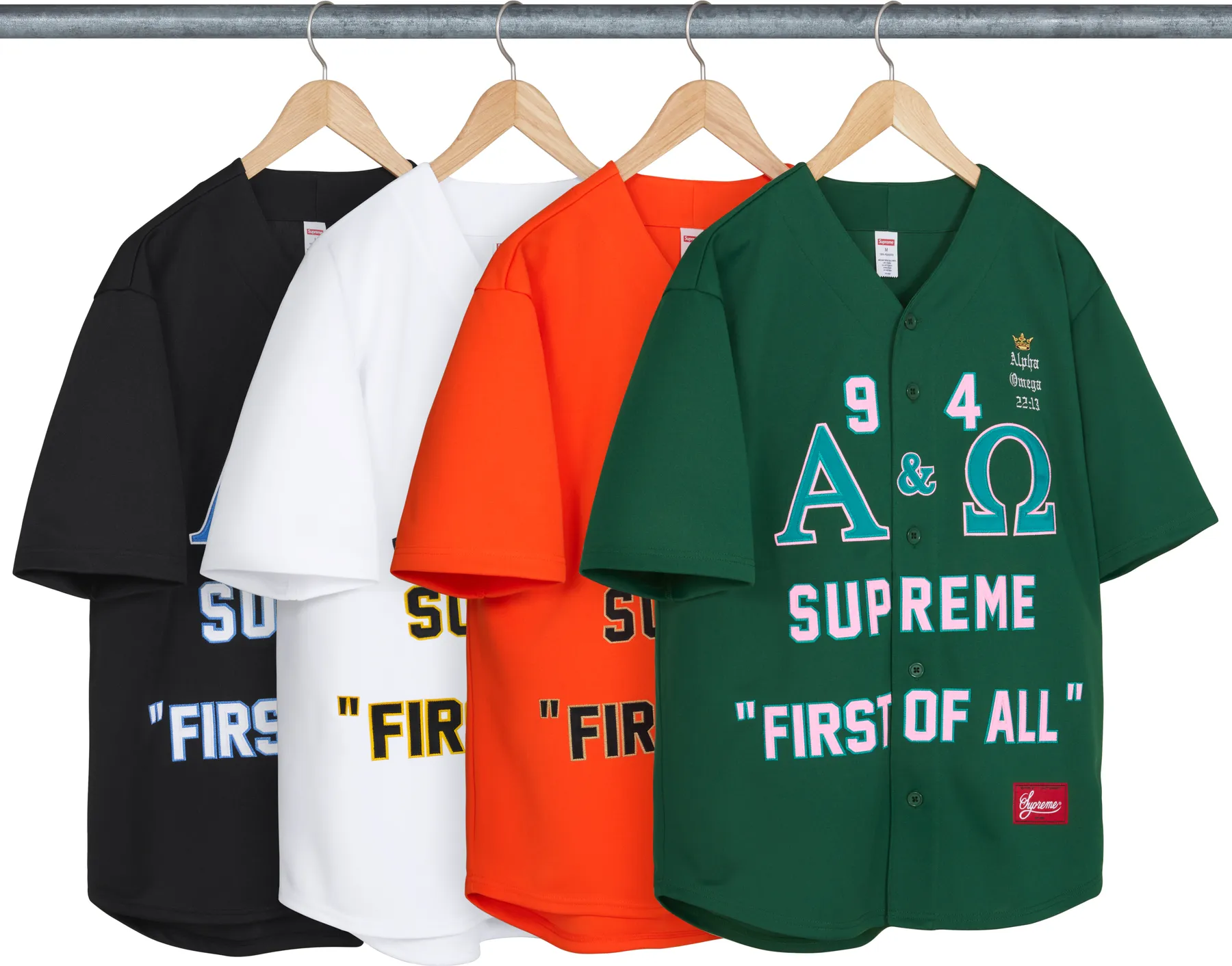 Supreme Alpha Omega Baseball Jersey