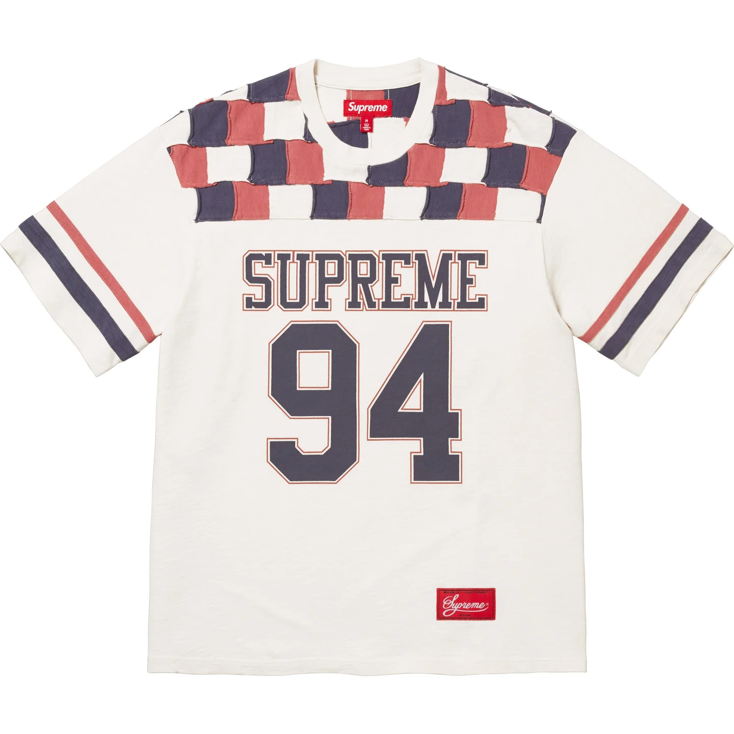 Supreme Patchwork Yoke Football Top