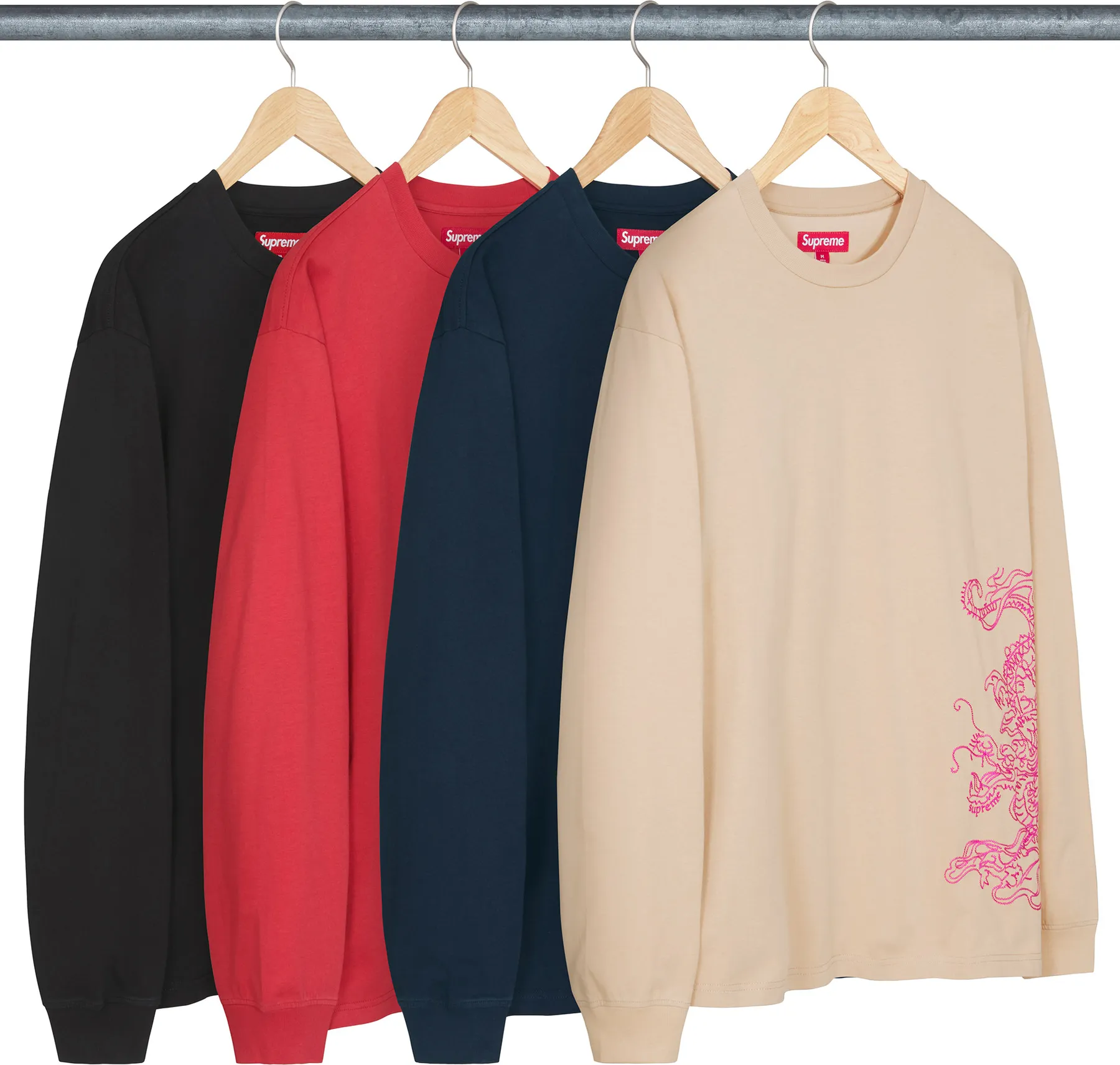 Supreme Dragon Embroidered L/S Top