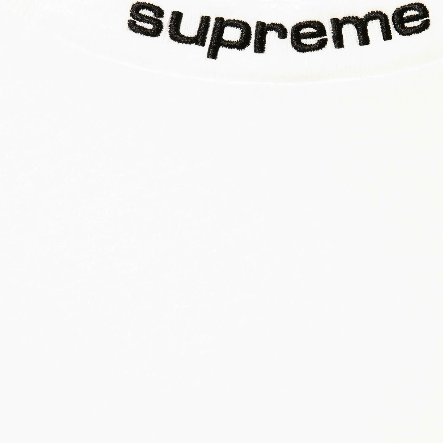 Supreme Embroidered Collar L/S Top