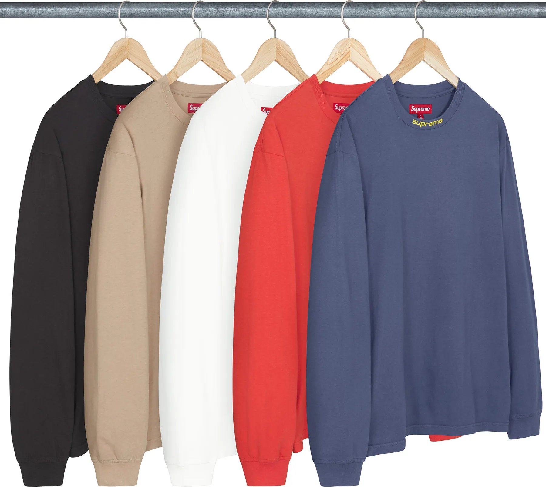 Supreme Embroidered Collar L/S Top