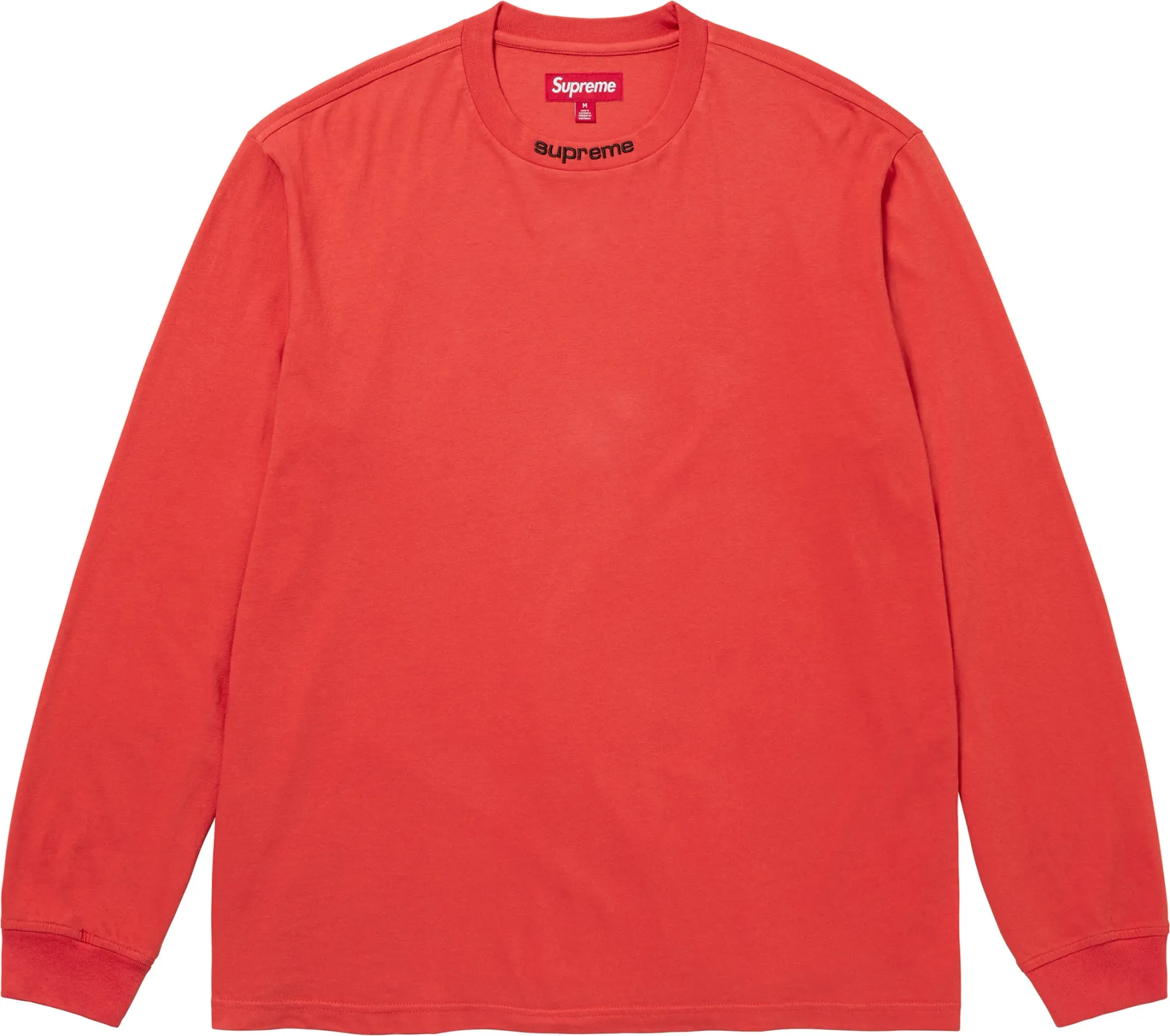 Supreme Embroidered Collar L/S Top