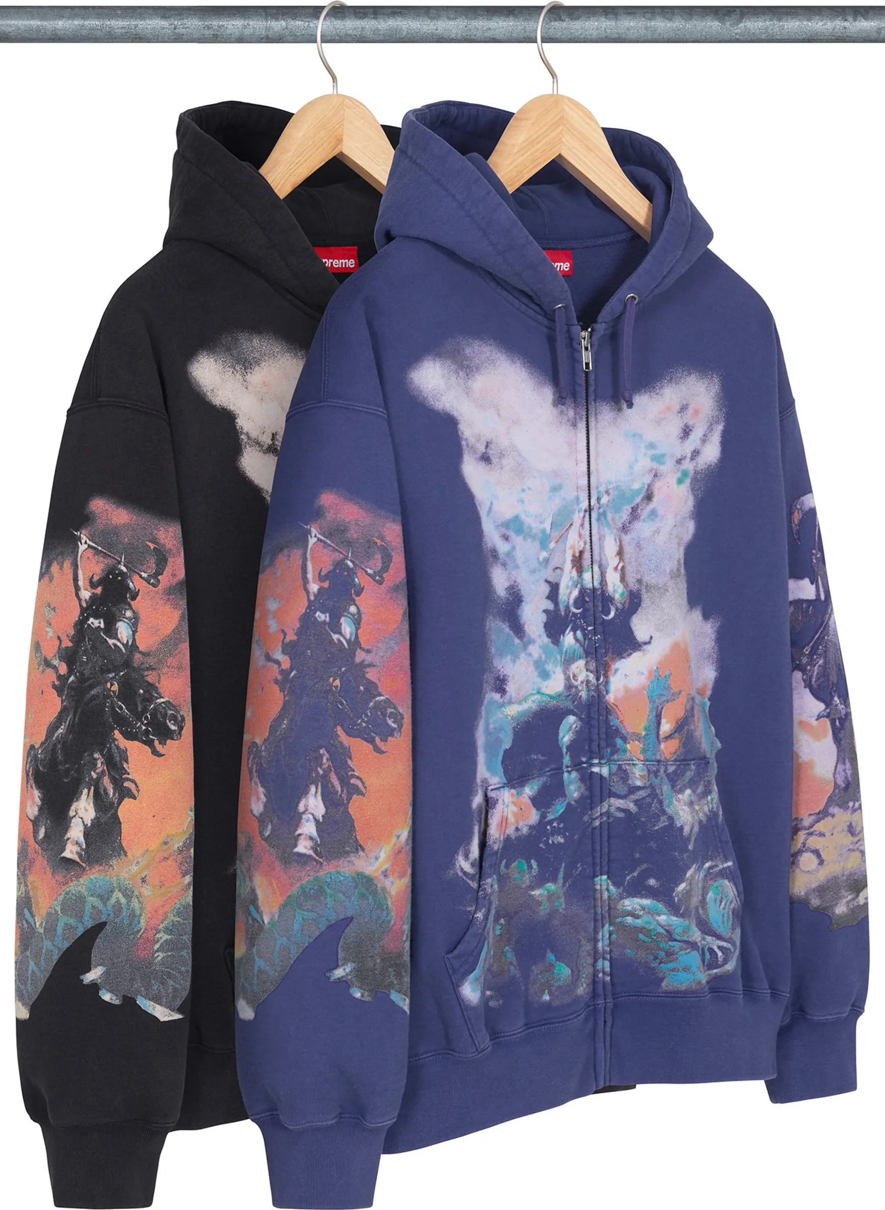 Supreme Frazetta Zip Up Hooded Sweatshirt