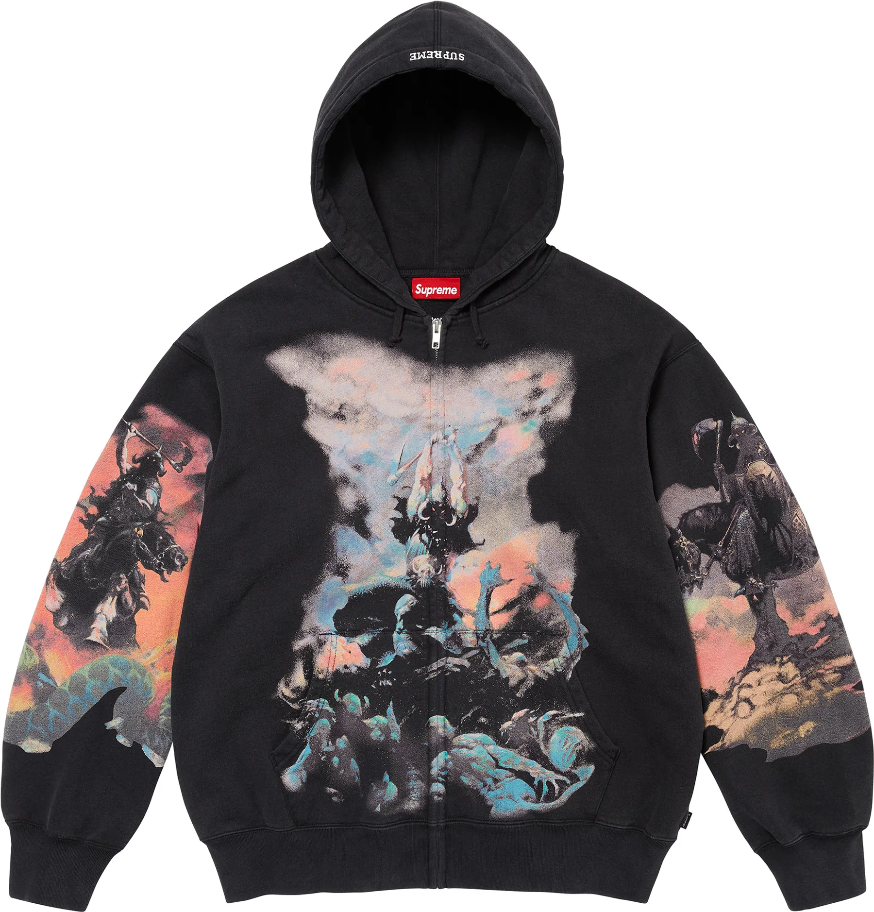 Supreme Frazetta Zip Up Hooded Sweatshirt