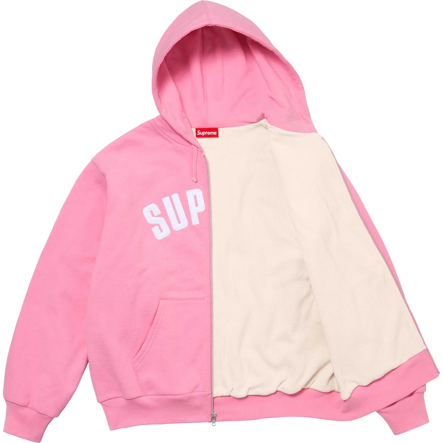 Supreme Arc Thermal Lined Zip Up Hooded Sweatshirt