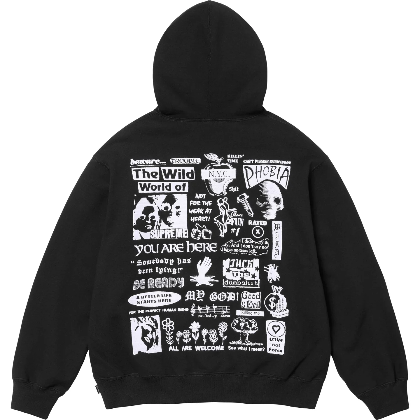 Supreme Wild Embroidered Hooded Sweatshirt