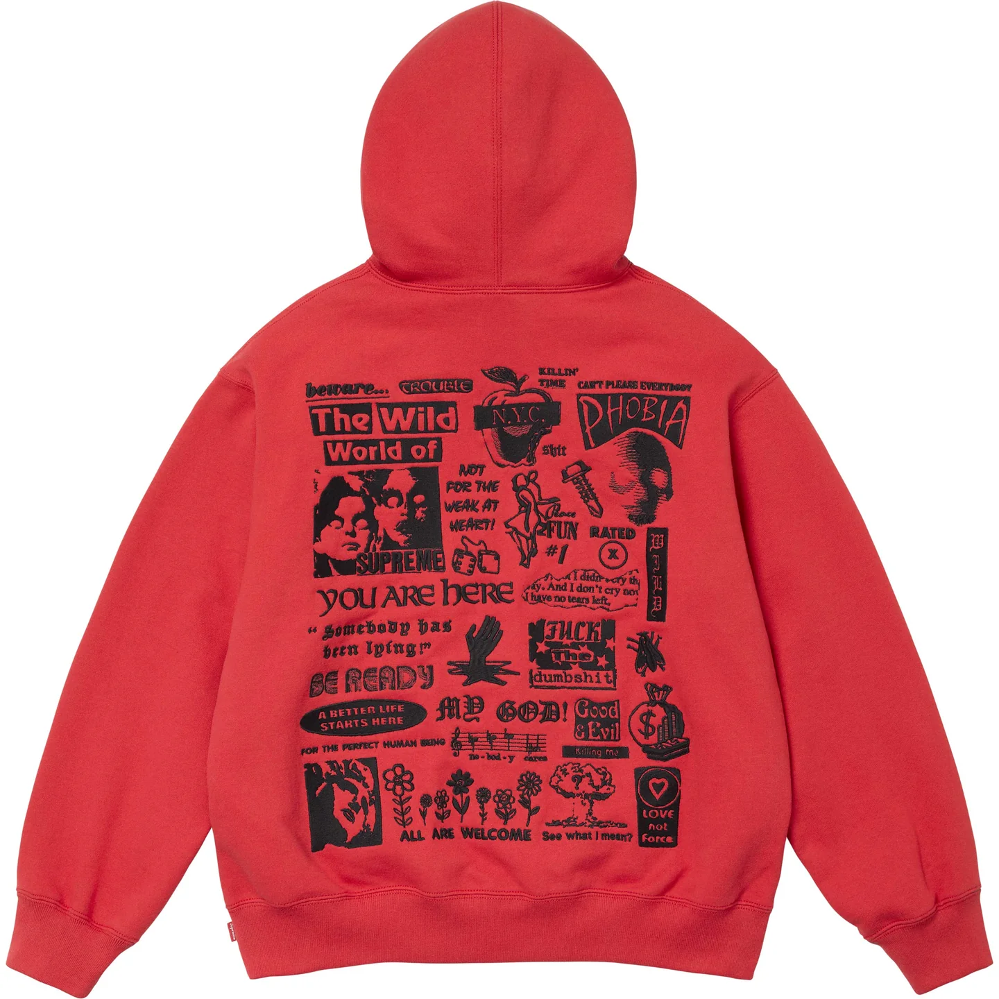 Supreme Wild Embroidered Hooded Sweatshirt